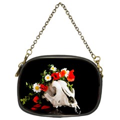 Animal Skull With A Wreath Of Wild Flower Chain Purses (one Side)  by igorsin