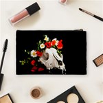 Animal skull with a wreath of wild flower Cosmetic Bag (Medium)  Back