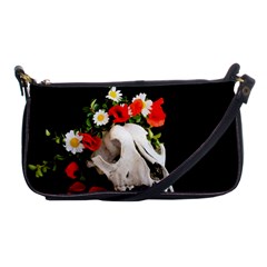 Animal Skull With A Wreath Of Wild Flower Shoulder Clutch Bags by igorsin