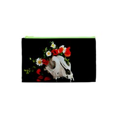 Animal Skull With A Wreath Of Wild Flower Cosmetic Bag (xs) by igorsin