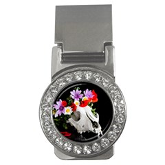 Animal Skull With A Wreath Of Wild Flower Money Clips (cz)  by igorsin