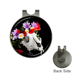 Animal Skull With A Wreath Of Wild Flower Hat Clips With Golf Markers by igorsin