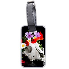 Animal Skull With A Wreath Of Wild Flower Luggage Tags (two Sides) by igorsin