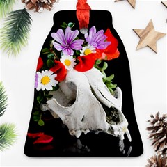 Animal Skull With A Wreath Of Wild Flower Bell Ornament (two Sides) by igorsin