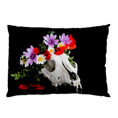 Animal Skull With A Wreath Of Wild Flower Pillow Case (two Sides) by igorsin