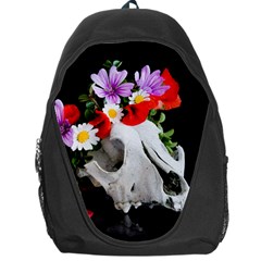 Animal Skull With A Wreath Of Wild Flower Backpack Bag by igorsin