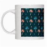 Summer palms pattern White Mugs Left