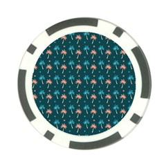 Summer Palms Pattern Poker Chip Card Guard by TastefulDesigns