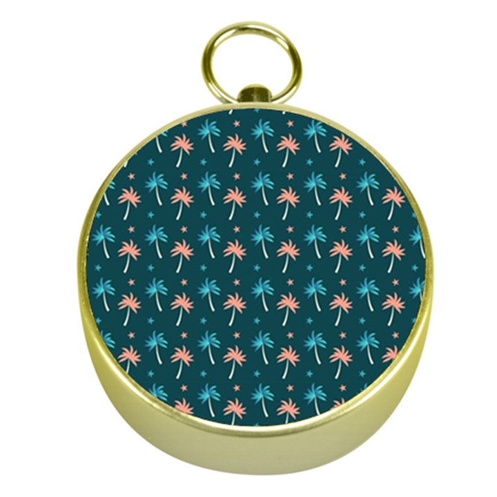 Summer palms pattern Gold Compasses