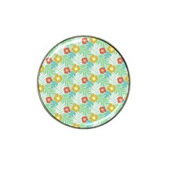 Vintage Floral Summer Pattern Hat Clip Ball Marker (4 Pack) by TastefulDesigns