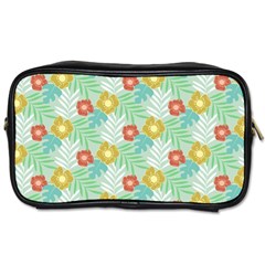 Vintage Floral Summer Pattern Toiletries Bags by TastefulDesigns