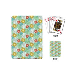 Vintage Floral Summer Pattern Playing Cards (mini) 