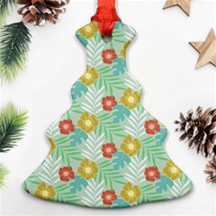 Vintage Floral Summer Pattern Ornament (christmas Tree)  by TastefulDesigns