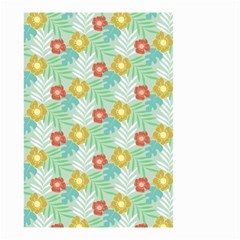 Vintage Floral Summer Pattern Small Garden Flag (two Sides) by TastefulDesigns