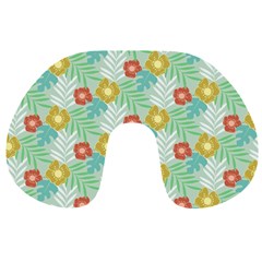 Vintage Floral Summer Pattern Travel Neck Pillows by TastefulDesigns