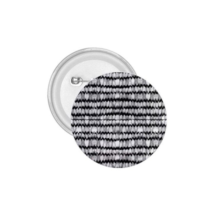 Abstract Wavy Black And White Pattern 1.75  Buttons