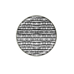 Abstract Wavy Black And White Pattern Hat Clip Ball Marker (4 pack)