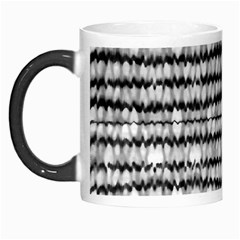 Abstract Wavy Black And White Pattern Morph Mugs