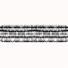 Abstract Wavy Black And White Pattern Large Bar Mats by dflcprints