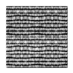 Abstract Wavy Black And White Pattern Face Towel