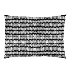 Abstract Wavy Black And White Pattern Pillow Case