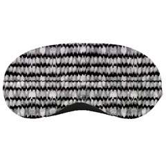 Abstract Wavy Black And White Pattern Sleeping Masks