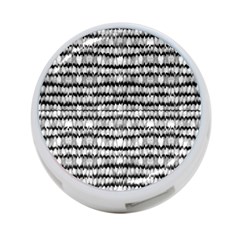 Abstract Wavy Black And White Pattern 4-Port USB Hub (Two Sides) 