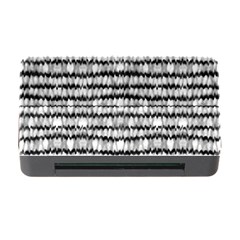 Abstract Wavy Black And White Pattern Memory Card Reader with CF