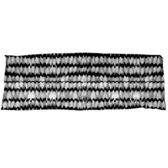 Abstract Wavy Black And White Pattern Body Pillow Case Dakimakura (Two Sides)