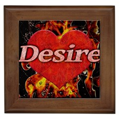 Desire Concept Background Illustration Framed Tiles by dflcprints