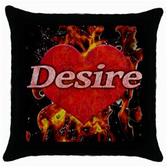 Desire Concept Background Illustration Throw Pillow Case (black) by dflcprints