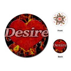 Desire Concept Background Illustration Playing Cards (round) 