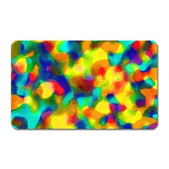 Colorful Watercolors Texture                                    Magnet (rectangular) by LalyLauraFLM