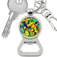 Colorful Watercolors Texture                                    Bottle Opener Key Chain by LalyLauraFLM