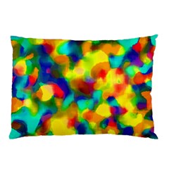 Colorful Watercolors Texture                                    Pillow Case by LalyLauraFLM