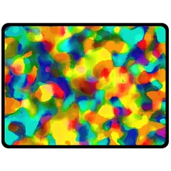 Colorful Watercolors Texture                                   Fleece Blanket by LalyLauraFLM