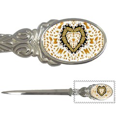 Hearts In A Field Of Fantasy Flowers In Bloom Letter Openers