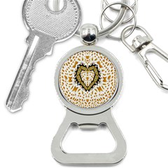 Hearts In A Field Of Fantasy Flowers In Bloom Bottle Opener Key Chains