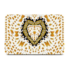 Hearts In A Field Of Fantasy Flowers In Bloom Plate Mats