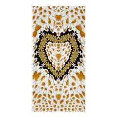 Hearts In A Field Of Fantasy Flowers In Bloom Shower Curtain 36  X 72  (stall)  by pepitasart