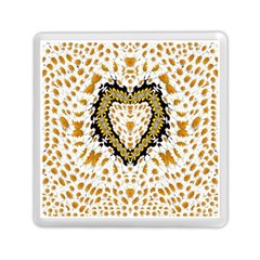 Hearts In A Field Of Fantasy Flowers In Bloom Memory Card Reader (Square) 