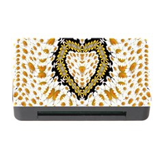 Hearts In A Field Of Fantasy Flowers In Bloom Memory Card Reader with CF