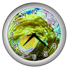 June Gloom 9 Wall Clocks (silver)  by bestdesignintheworld