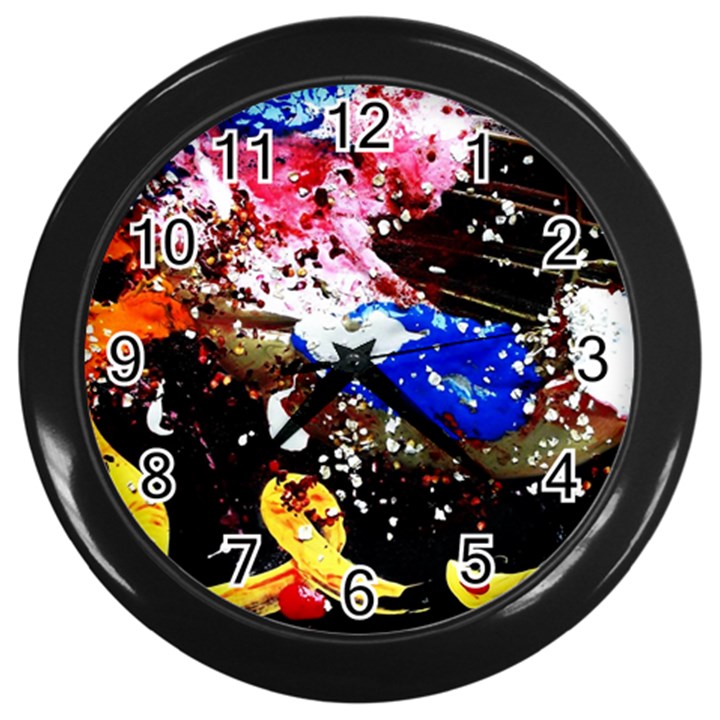 Smashed Butterfly 5 Wall Clocks (Black)