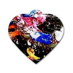 Smashed Butterfly 5 Dog Tag Heart (one Side) by bestdesignintheworld