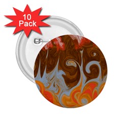 Fire And Water 2 25  Buttons (10 Pack)  by digitaldivadesigns