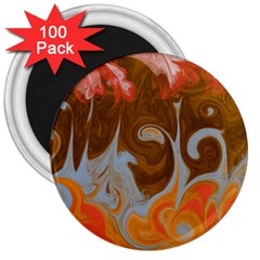 Fire And Water 3  Magnets (100 Pack) by digitaldivadesigns