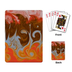 Fire And Water Playing Card by digitaldivadesigns