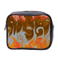 Fire And Water Mini Toiletries Bag 2-side by digitaldivadesigns