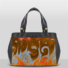 Fire And Water Office Handbags (2 Sides)  by digitaldivadesigns